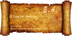 Eisele Anita névjegykártya