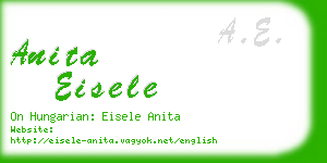 anita eisele business card